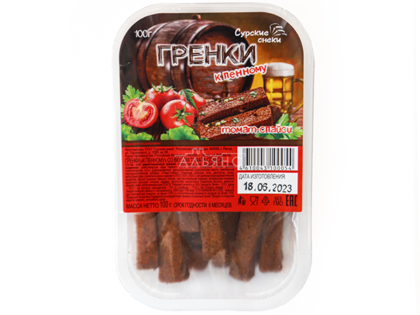 Сурские гренки Томат спайси (100 гр) в Сыктывкаре