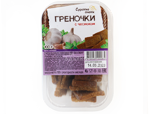 Сурские гренки с Чесноком (100 гр) в Сыктывкаре