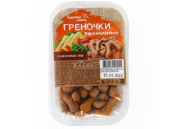 Сурские (ПШЕНИЧНЫЕ) Сливочный сыр (100 гр) в Сыктывкаре