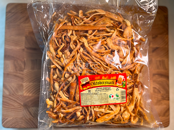 Нитка ЖАРЕНАЯ "Краб" Oktobtersnak 1 кг (сырный продукт) в Сыктывкаре