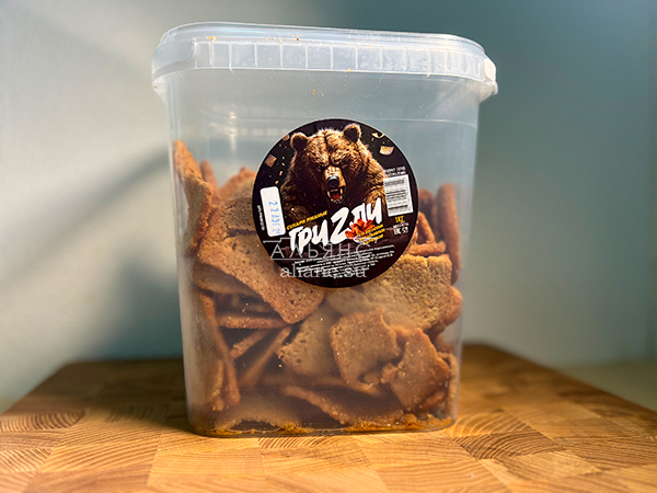 Ведро Ржаные гренки со вкусом Крылышки Барбекю (1 кг) в Сыктывкаре