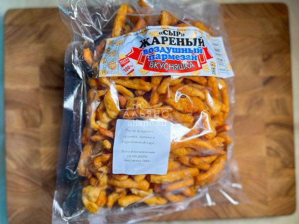 Жареный сыр "ВКУСНЯШКА" со вкусом пармезан (500 гр) в Сыктывкаре