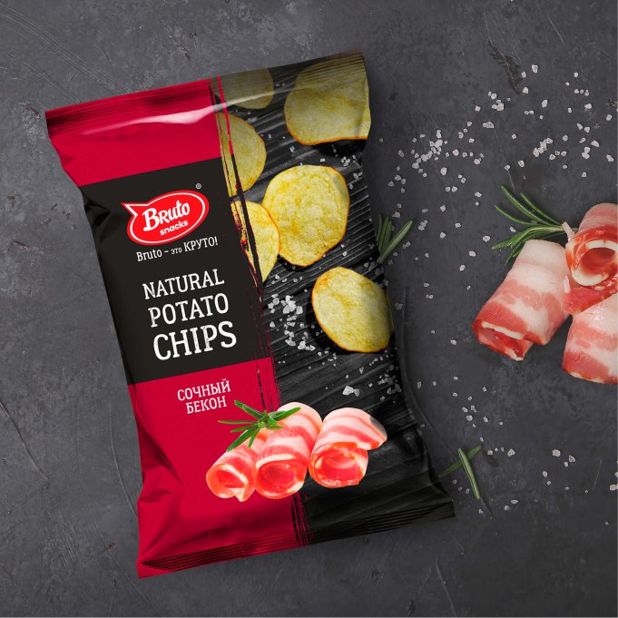 Картофель «Бруто» со вкусом бекона 130 гр. в Сыктывкаре