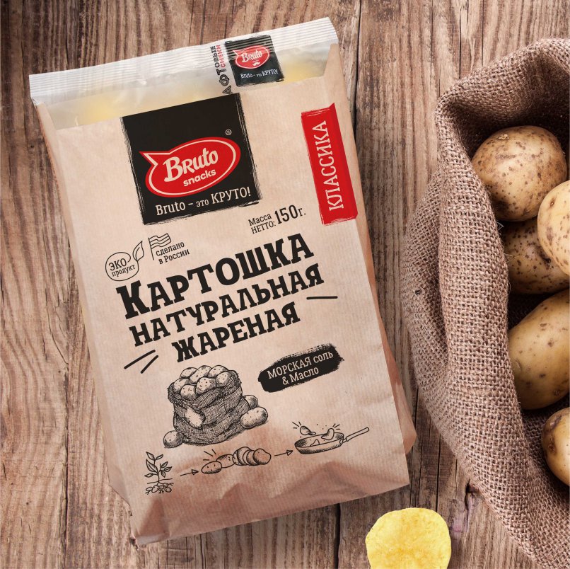 Картофель «Бруто» с солью 130 гр. в Сыктывкаре