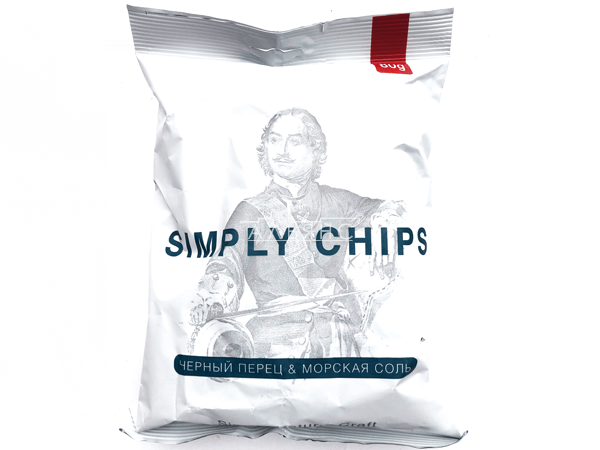 Картофельные чипсы "Simple chips" Морская соль и черный перец 80 гр. в Сыктывкаре